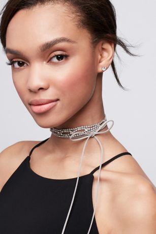 Wide Stone Wrap Choker