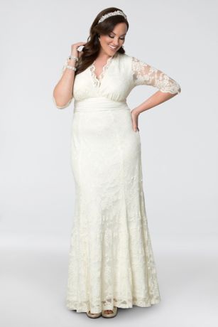 Amour Lace Plus Size Wedding Gown