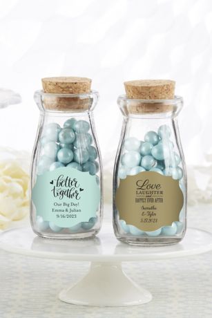 Vintage Style Milk Bottle Favors