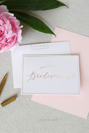 Will You Be My Bridesmaid Note Card Set