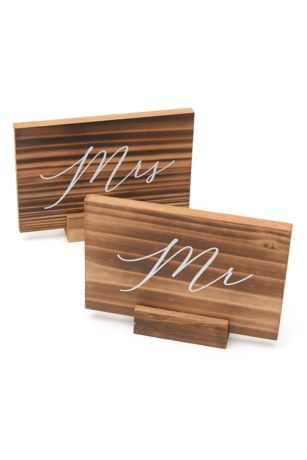 Wood Mr and Mrs Signs