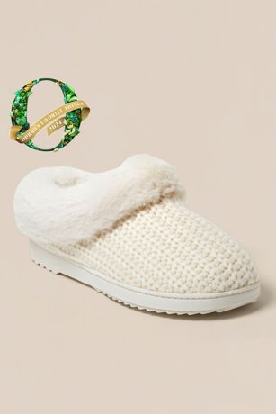 Womens Hannah Knit Clog Slipper