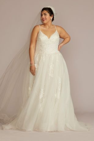 As Is Floral Drop Waist Bodice Wedding Dress