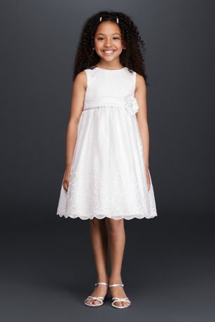 Allover Lace Flower Girl Dress