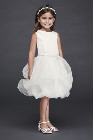 As Is Organza Bubble Skirt Flower Girl Dress