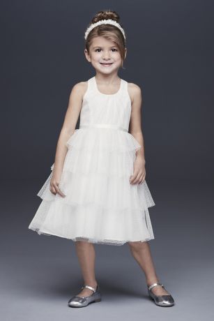 As Is Point dEsprit Flower Girl Dress