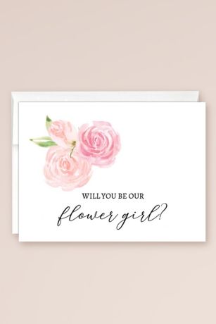 Will You Be Our Flower Girl Blank Card