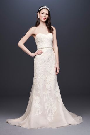 As Is Pearl-Detailed Lace Mermaid Wedding Dress