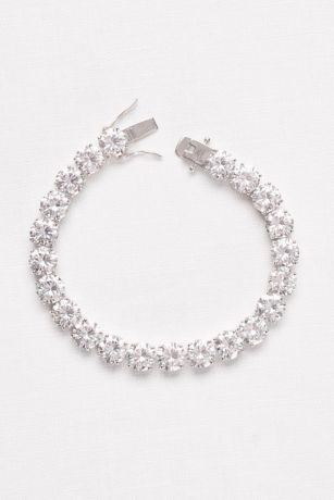 8MM Cubic Zirconia Solitaire Bracelet