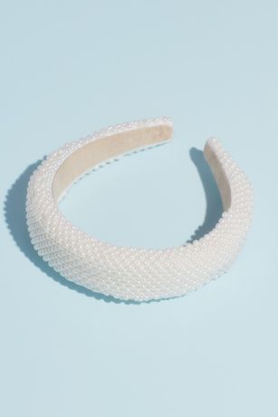 Allover Pearl Plush Headband