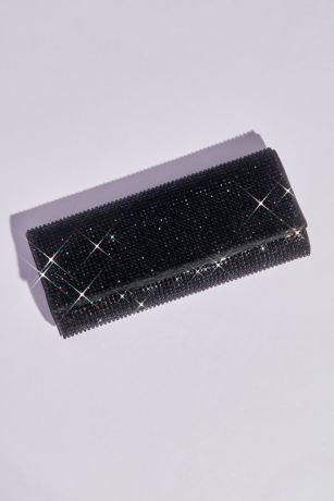 Allover Rhinestone Baguette Clutch