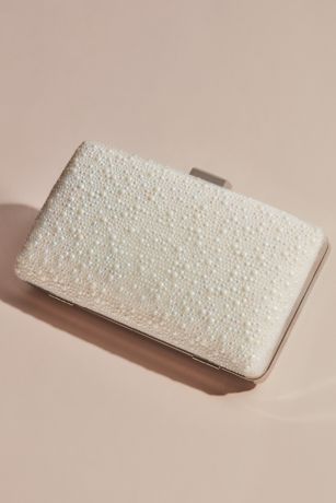 Allover Iridescent Pearl Clutch