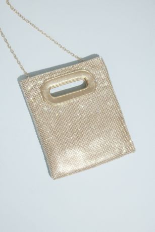 Allover Beaded Clutch with Inset Handle