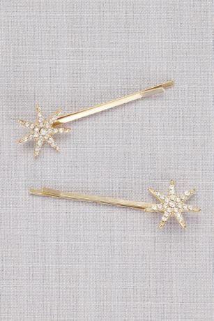 Vintage Crystal Starburst Bobby Pins