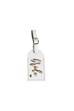 White Bride Luggage Tag