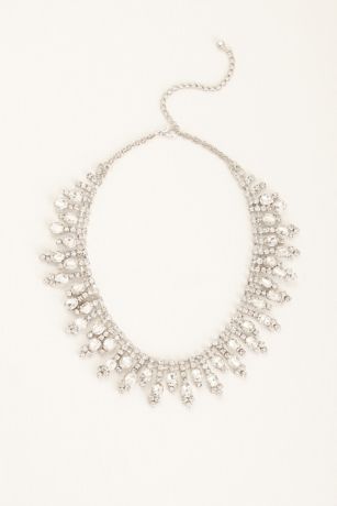 All Over Tear Drop Statement Necklace