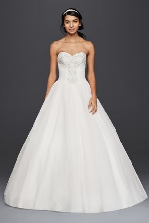 As Is Beaded Lace and Tulle Wedding Dress