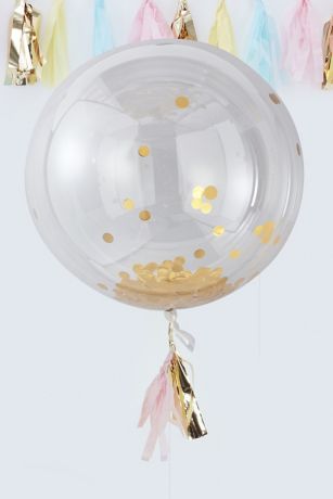 36 Inch Confetti Orb Balloon Pack of 3