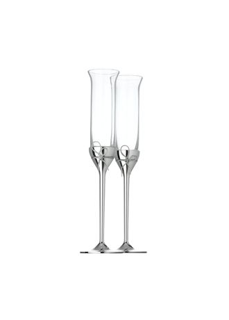 Vera Wang Silverplate Love Knot Toasting Flute Set