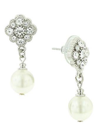 Amore Dazzling Pearl Drop Earrings