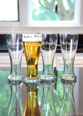 #Cheers Pilsners Set of 4