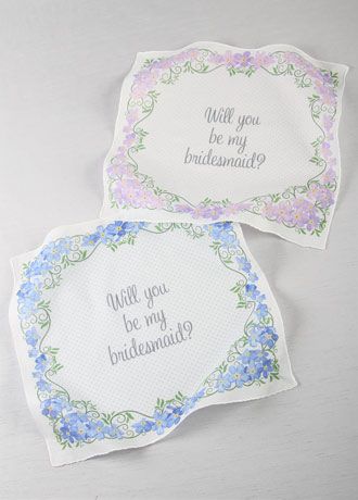 Will You Be My Bridesmaid Handkerchief