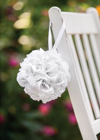 White Rose Kissing Ball