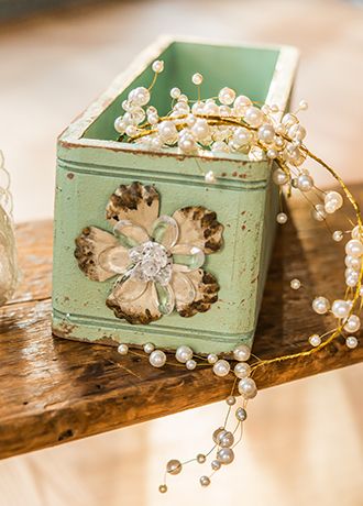 Vintage Inspired Ornate Box with Decorative Pull