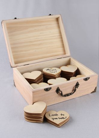 Wooden Guest Signature Box