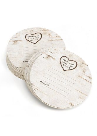 Wood Grain Advice Coasters Set of 25