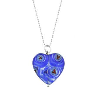 Venetian Glass Heart Pendant