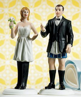 Who's In Charge Whimsical Cake Toppers