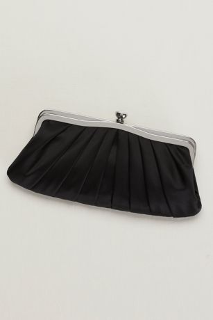 Vintage-Inspired Pleated Satin Clutch