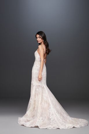 As Is Mermaid Wedding Dress with Moonstone Detail