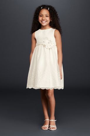 Allover Lace Flower Girl Dress