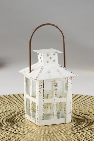 Vintage Distressed Small Lantern Set | David's Bridal