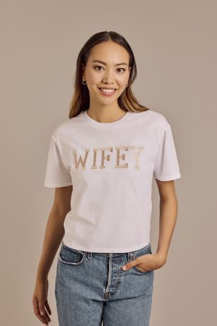 Wifey Embroidered T-Shirt