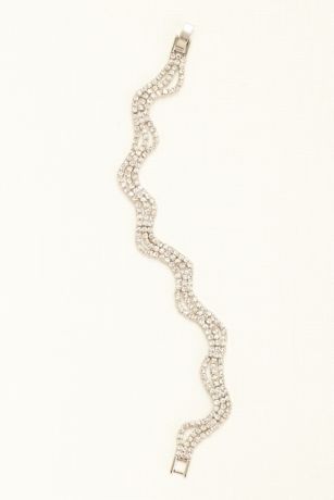 Wavy Three Row Line Bracelet