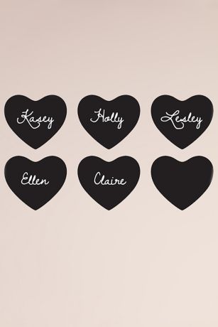 Adhesive Chalk Heart Stickers