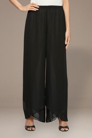 Wide Leg Chiffon Pants