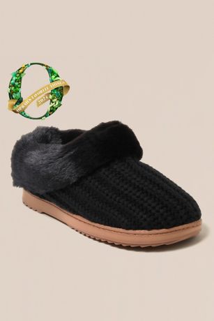 Womens Hannah Knit Clog Slipper