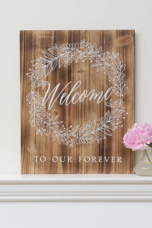 Welcome To Our Forever Wood Sign