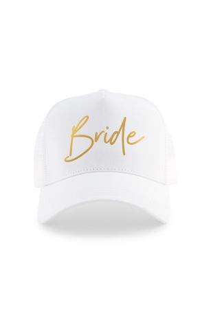 Wedding Party Script Mesh Trucker Hat