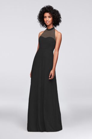 Allover Chantilly Lace A-Line Bridesmaid Dress