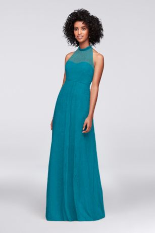 Allover Chantilly Lace A-Line Bridesmaid Dress