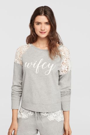 Wifey Lace Sweatshirt