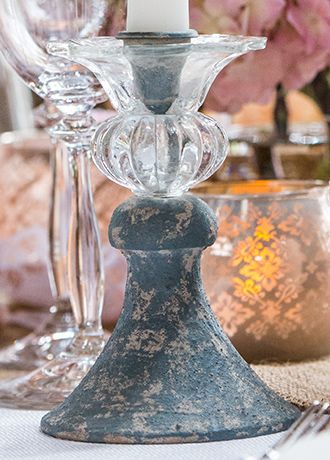 Vintage Inspired Taper Candle Holder