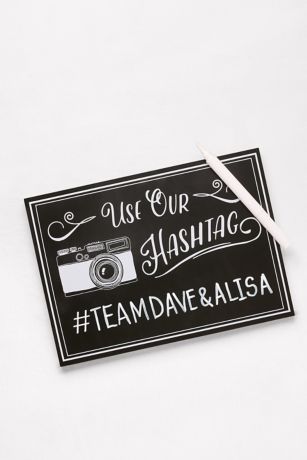 Wedding Hashtag Reception Sign