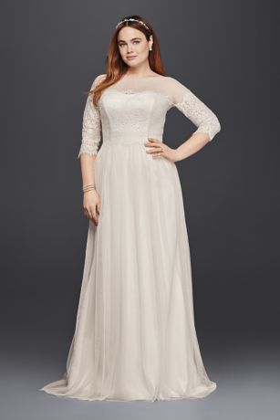 Wedding Dress with Lace Sleeves