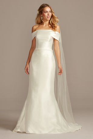 As Is Off-the-Shoulder Trumpet Wedding Dress